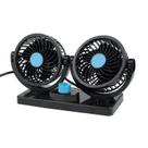 Mini Ventilador Veicular Portátil Duplo Turbo 12V