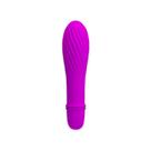 Mini Vibrador com 10 Modos de Vibração Solomon Roxo Pretty Love
