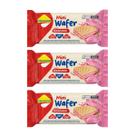 Mini Wafer Morango 22g Zero Açúcar Lowçucar Kit 3 Snack Crocante Com Recheio Cremoso Sabor Frutado