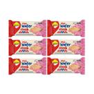 Mini Wafer Morango 22g Zero Açúcar Lowçucar Kit 6 Snack Crocante Com Recheio Cremoso Sabor Frutado