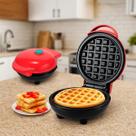 Mini Waffle Máquina Antiaderente Compacta E Prática 110V