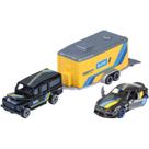 Miniatura - 1:64 - Land Rover Defender 110 & Toyota GR Supra - Race Trailer - Majorette 8502003001