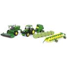 Miniatura 1/64 Trator John Deere 7R 250 Enfardadeira ERTL