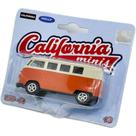 Miniatura - 1:64 - Volkswagen Kombi Laranja e Bege - California Minis - Welly