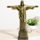 Miniatura 20 Cm Monumento Cristo Redentor Jesus Rio Metal