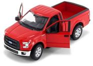 Miniatura 2015 f-150 cor vermelho escala 1/24 welly Miniatura 2015 f-150 cor vermelho escala 1/24 welly