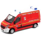 Miniatura Ambulância Renault Master 1/50 Vermelho Bburago 32008