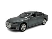 Miniatura Audi A8 Cinza Acende Luz E Som Metal 1:32 Miniatura Audi A8 Cinza Acende Luz E Som Metal 1:32