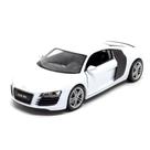 Miniatura Audi R8 Coupé 2007 Branco Welly 1/24 Miniatura Audi R8 Coupé 2007 Branco Welly 1/24