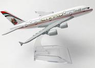 Miniatura Avião Comercial Ethiad Em Metal Miniatura Avião Comercial Ethiad Em Metal