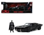 Miniatura Batmóvel 2022 Preto com Figura Jada 1/24