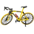 Miniatura Bicicleta Miniatura Pro Speed Amarela 1:8