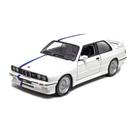 Miniatura Bmw 3 Series M3 1988 Branco Bburago 1/24