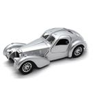 Miniatura Bugatti Atlantic 1936 Prata Bburago 1/24