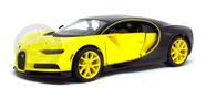 Miniatura Bugatti Chiron Sport Amarela/preta Maisto 1/24
