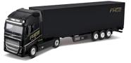 Miniatura Caminhão Baú Volvo FH16 Globetrotter 750 - Street Fire - 1:43 - Burago