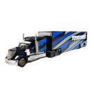 Miniatura Caminhão Custom Haulers 1/64 Design International Lonestar Toyo Tires Azul E Preto Maisto 12418