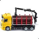 Miniatura Caminhao Florestal Mercedes-Benz Arocs Siku 1:50 cor:amarelo