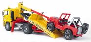 Miniatura Caminhão Guincho Man TGA com veículo Bruder 1/16