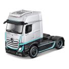 Miniatura Caminhão Mb Actros 1851 Mp4 Gigaspace 1/64 Prata Maisto 12389