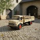 Miniatura Caminhão Mercedes Benz 1113 Cerveja Exímia 1:43 Ix Bege