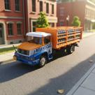 Miniatura Caminhão Mercedes Benz L-1614 Atlantic Gás 1:43 Ix Laranja-claro