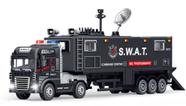 Miniatura Caminhão Trailer Luz e som Modelos Sortidos 1/43 Cor:Swat