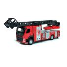 Miniatura Caminhão Volvo Bombeiros Luz E Som 1:50 California