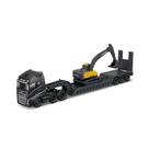 Miniatura Caminhão Volvo FH16 750 + Volvo EC950F 20cm Maisto