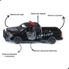 Miniatura Caminhonete RAM 1500 US Police Siku 1/50 Metal Diecast Viatura de Polícia Americana com Portas de Abrir Original