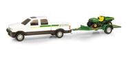 Miniatura Caminhonete/reboque Ertl John Deere Hauling Set