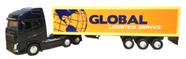 miniatura carreta baú/container amarelo Volvo FH500 6x4