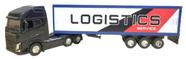 miniatura carreta baú/container azul Volvo FH500 6x4