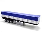 Miniatura Carreta Caminhão Graneleiro 3 Eixos 260 mm BR lona Az 1:50