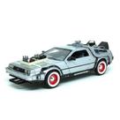Miniatura Carro Carro Delorean Time Machine Carro de Filmes