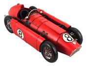 Miniatura Carro Corrida Antigo Vermelho Retrô Vintage- 33cm