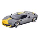Miniatura Carro Ferrari 296 GTB Fiorano Cinza 1/18 Maisto 31800