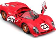 Miniatura Carro Ferrari 330 P4 4.0L - 23 L. Bandini 24h Daytona (1967) 1:24 Burago
