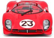 Miniatura Carro Ferrari 330 P4 4.0L - 23 L. Bandini - Campeão 24h Daytona (1967) - 1:24 - Burago