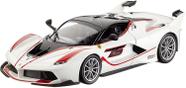 Miniatura Carro Ferrari Fxx K 1/24 Racing Branca Racing Bburago 26301