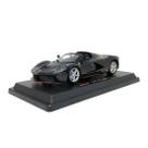 Miniatura Carro Ferrari Laferrari Aperta 1/24 Race e Play Preto Bburago 26022