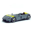 Miniatura Carro Ferrari Monza SP1 Race e Play Cinza 1/24 Burago 26027 Miniatura Carro Ferrari Monza SP1 Race e Play Cinza 1/24 Burago 26027