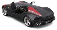 Miniatura Carro Ferrari Monza SP1 - Race e Play - Preto - 1:24 - Burago Miniatura Carro Ferrari Monza SP1 - Race e Play - Preto - 1:24 - Burago