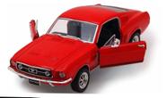 Miniatura Carro Ford Mustang GT (1967) - Vermelho - 1:24 - Maisto Miniatura Carro Ford Mustang GT (1967) - Vermelho - 1:24 - Maisto