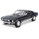 Miniatura Carro Ford Mustang Gta Fastback 1967 1/18 Preto Maisto 31166