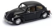 Miniatura Carro Fusca Preto Volkswagen 1:24 Welly