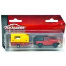 Miniatura Carro Jeep Wrangler Com Trailer 1:64 Majorette