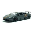 Miniatura Carro Lamborghini Murcielago Lp 670-4 Sv 1/24 Plus Cinza Bburago 22120