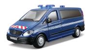Miniatura Carro Mercedes Benz Vito 1/50 Emergency Azul Bburago 32009