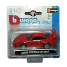Miniatura Carro Porsche 911 Gt2 2008 1/64 Vermelho Bburago 59000